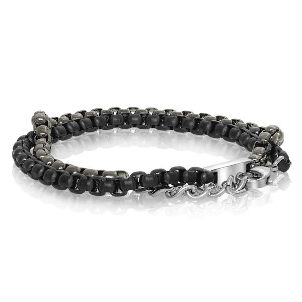 Buy cheap Men's 316L Stainless Steel Bracelet With Stone Beads Metal Ball Pattern For Gift Jewelry from wholesalers