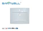 Fashionable Glazed Hand Wash Ceramic Art Basin For Bathroom Furniture White