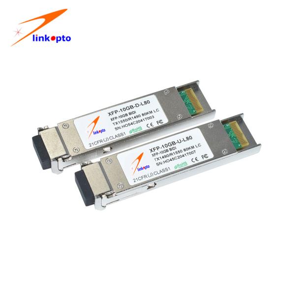 Buy cheap 10GBASE-BX WDM 1490nm/1550nm 80km 10G XFP Module DOM from wholesalers