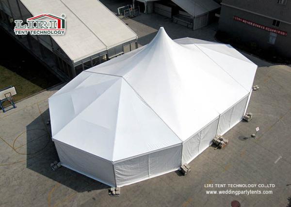 Buy cheap Outdoors White Wedding High Peak Tent Round Marquee for 500 Seater from wholesalers