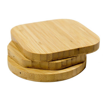 Bamboo Smart Phone Wireless Charger Ultra Slim Fast Charge 5W Biodegradable