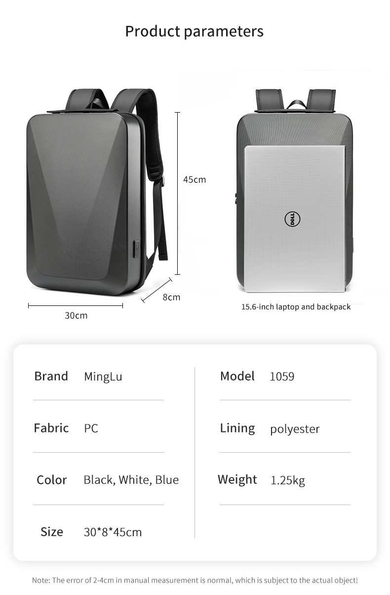Factory new korean casual men bag usb men anti theft waterproof PC laptop backpack bag backpacks