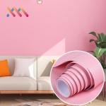 0.16-0.18mm Thickness Modern Pink PVC Vinyl Wallpaper Self-Adhesive Embossed