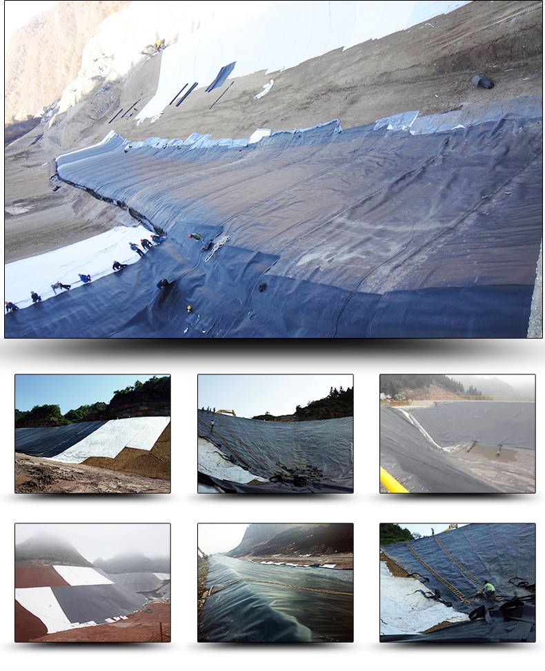 Contemporary Design HDPE Geomembrane Liner with Textured Surface 0.2mm-3mm Thickness