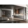 Buy cheap Customized PET Kitchen Cabinets Modern Gray Kitchen Cabinet With Winecase from wholesalers