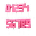 Factory Price Supply Fancy Happy Birthday Candle Digital Numbers For Parties At