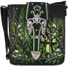 Buy cheap Camouflage Rhinestone Cross Pistol Buckle Western Crossbody Handbags Cowgirl Country Studded Purse Women Single Shoulder from wholesalers