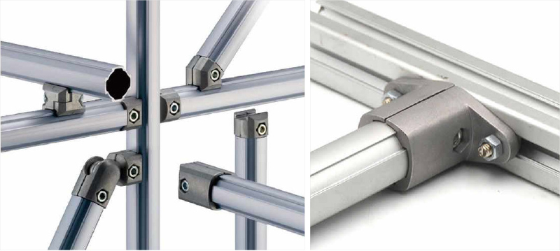 Material Rack System Made From The Third Generation Lean Pipe Aluminum Alloy Tube Assemble Cart Hand Trolley