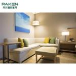 Light Color Veneer&Melamine&Laminate Surface Hotel Bedroom Furniture Sets