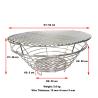 Buy cheap Round 15.7" Diameter Polished Kamado Charcoal Ash Basket from wholesalers