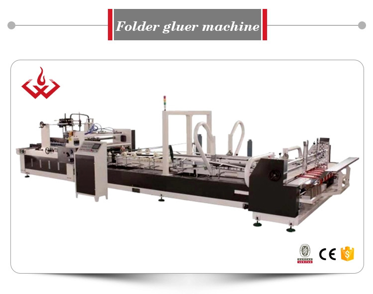 Automatic High Speed Case Maker Folder Gluer Machine For Carton Box