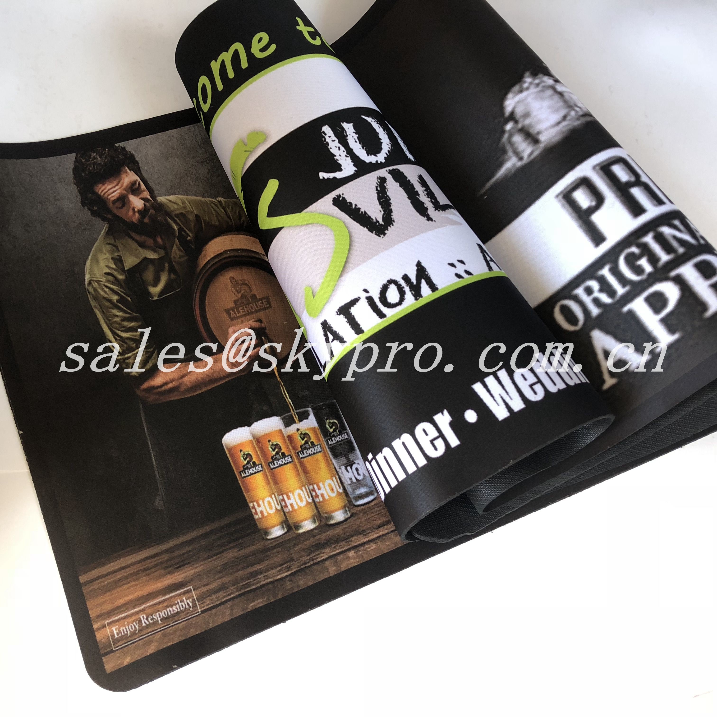 Wine Bar Neoprene Fabric Roll Blank Printable Mat 880*250*1.5mm
