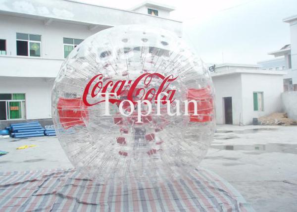 Buy cheap PVC / TPU Inflatable Zorb Ball , Inflatable Touch Advertising Logo Bubble Soccer from wholesalers