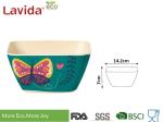 Unbreakable Bamboo Cereal Bowls Eco - Friendly Garden Butterfly Printing Diverse
