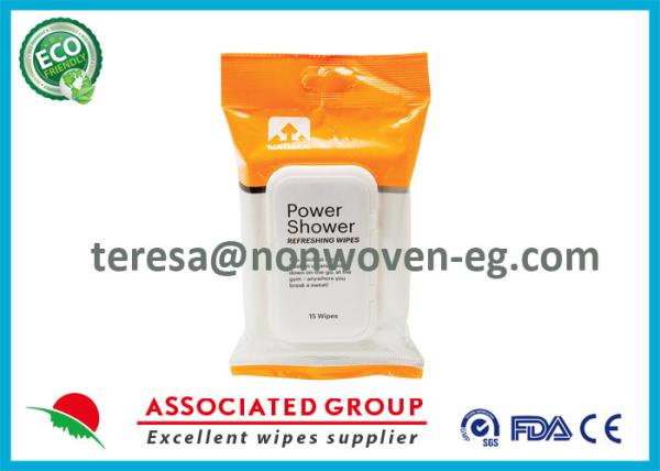 Buy cheap Face Wet Ones Power Shower Wipes , Antibacterial Hand Wipes For Babies from wholesalers