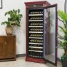 Buy cheap Sophisticated Design Lockable Red Solid Wood Wine Cooler Cabinet from wholesalers
