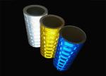 Heavy Duty High Intensity Prismatic Reflective Sheeting , Fluorescent Yellow