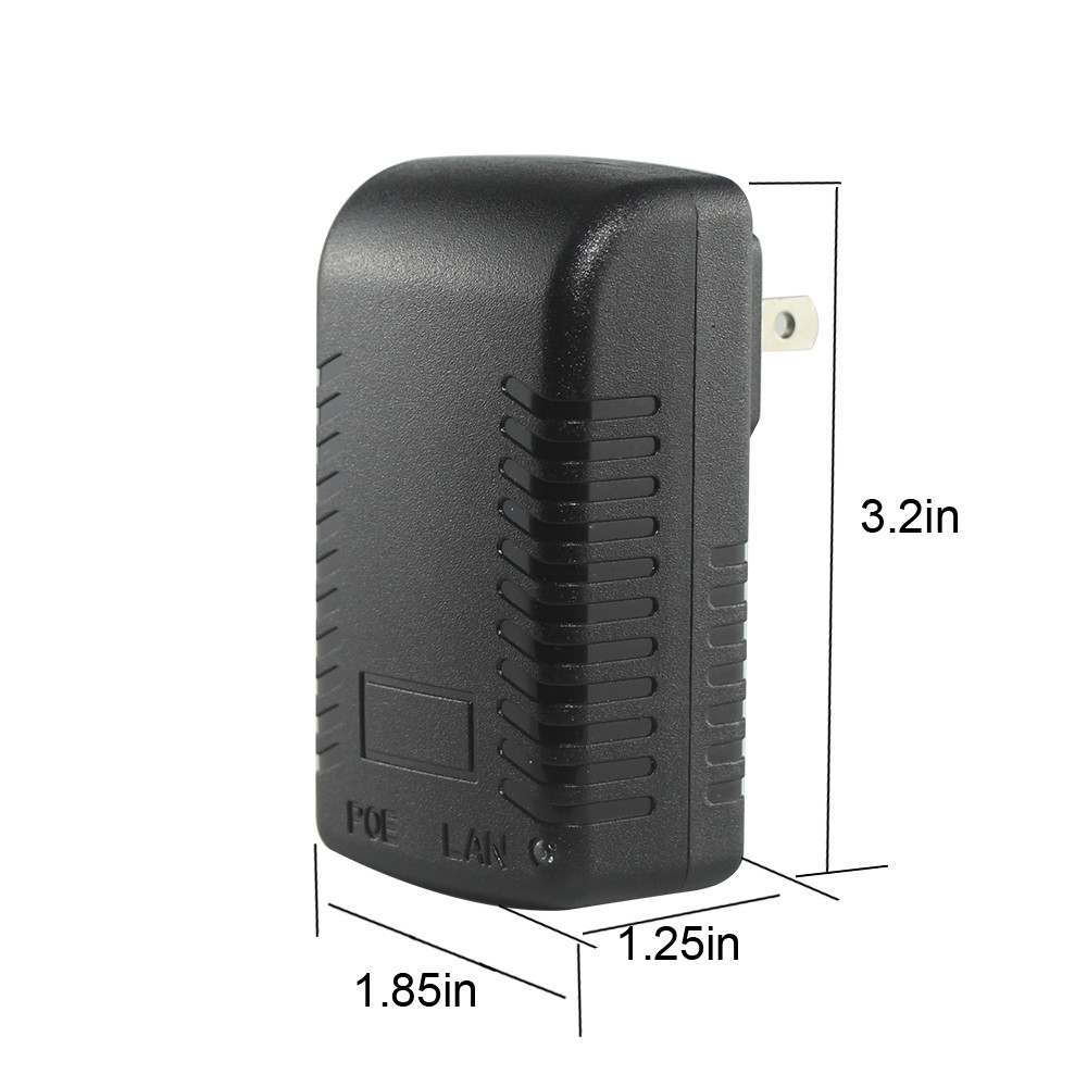 24W DC48V 0.5A POE Power Adapter OEM ODM Accepted