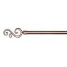 Buy cheap Iron Pipe Curtain Rods With Flower Shape Finial For Bedroom from wholesalers