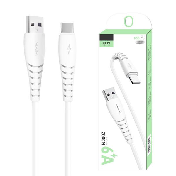 Buy cheap 50W 6A Fast Charging Data Cable USB Type C Quick Charge Cable QC3.0 For Cell Phones from wholesalers