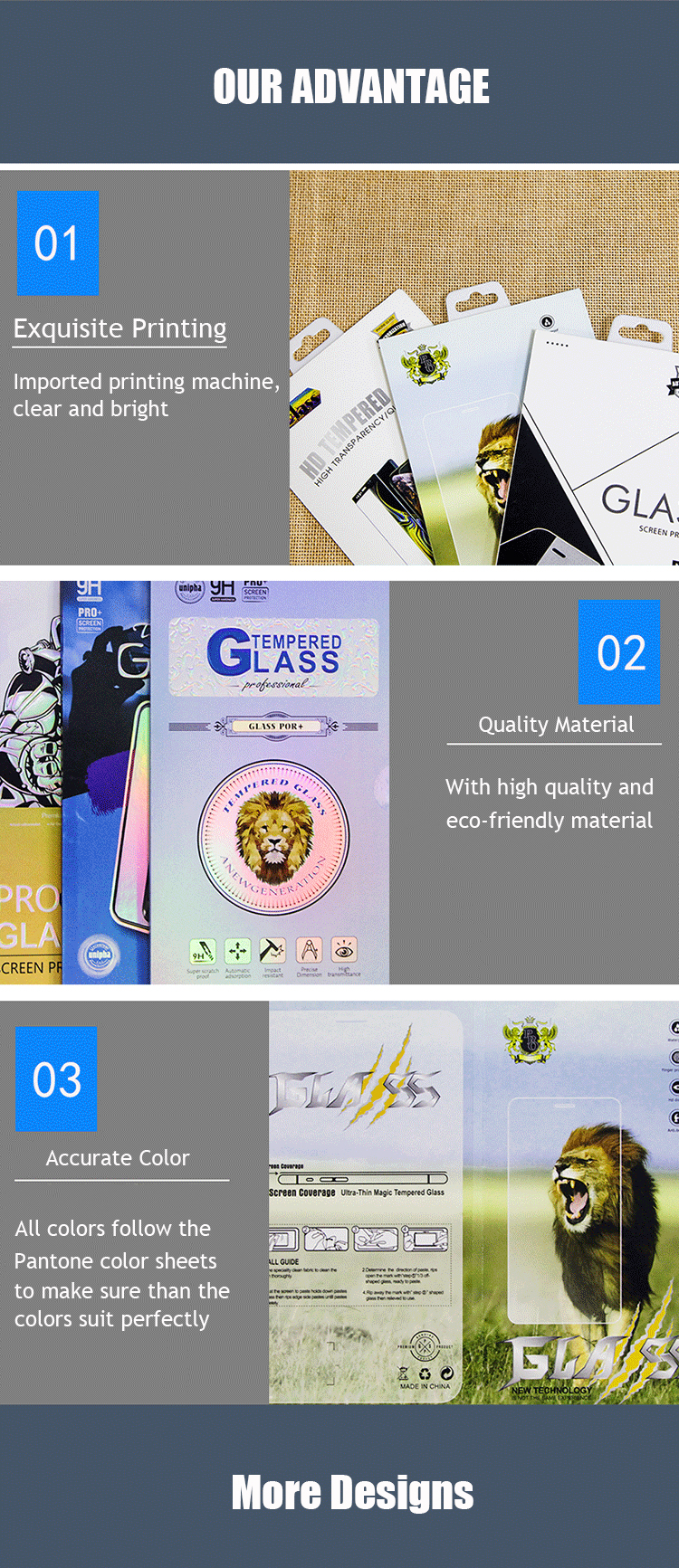 GATHE Protective Film Phone Case Boxes Mobile Cover Packaging Kraft Paper