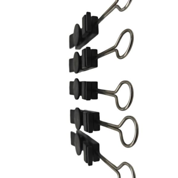 High Tension Flat Cable Clamp ABS Plastic S-Anchor Clips for FTTH Accessories in