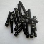 Silver DIN Standard Steel 12 PT Flange Head Bolts M7x 32MM LENGTH in Black