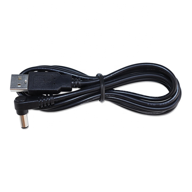 Custom USB Male to Right Angle 5.5 X 2.1mm 2.5 3.5 1.35 Connector Male DC Cable