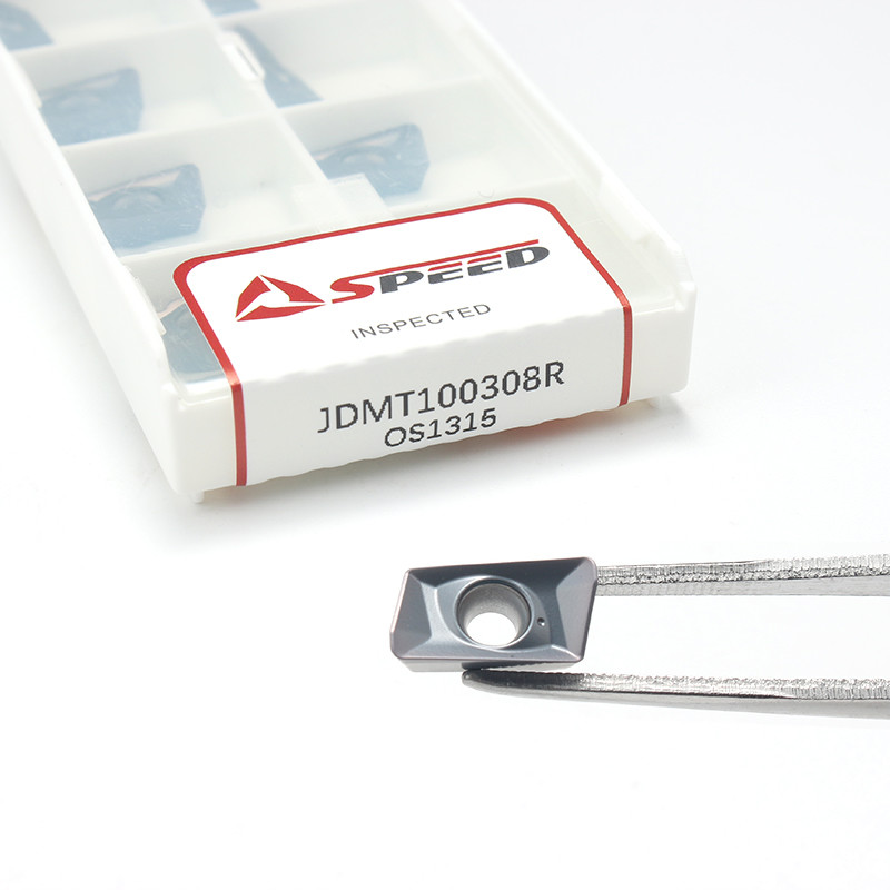 Speed Carbide Milling Insert JDMT100308R With Black And Bronze Durable Coating Milling Tool