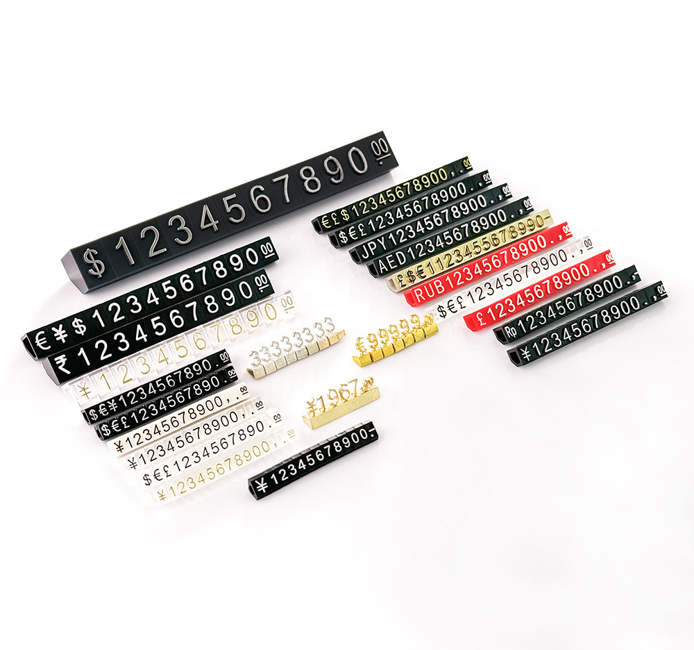 140 pcs AP3-5-3 Triangular Plastics Jewelry Price Cubes for other price displays