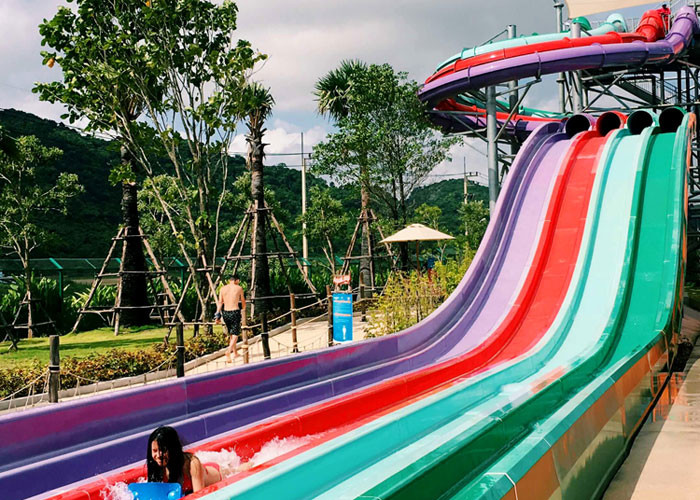 Hotels Big Water Slides / Fiberglass Pool Slide For Outdoor Water Parks