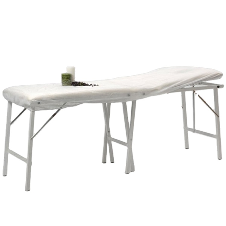 White Disposable Bed Cover PP Bed Sheet With Elastic Band