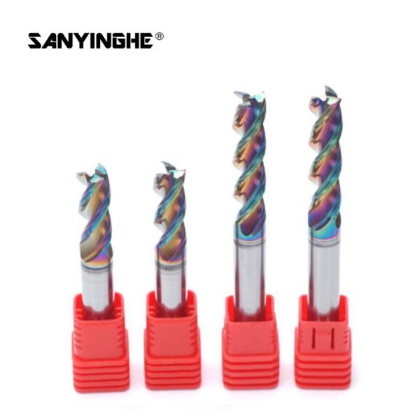 Buy cheap 3 Flute Carbide Square End Mill Slot Milling Cutter HRC65 Tool For Aluminum from wholesalers
