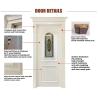Buy cheap Composite Finished Interior Wooden Glass Doors Eco Friendly SGS Approved from wholesalers