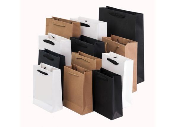 Buy cheap Printed Retail Flat Handle PMS Kraft Paper Shopping Bags from wholesalers