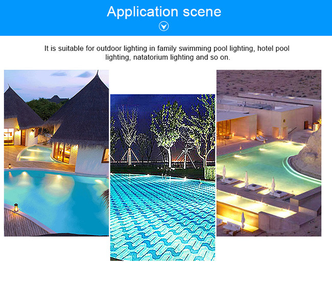 E26 adjustable base 12V AC RGB switch ON / OFF control 17W PAR56 aluminum LED pool light