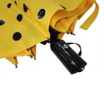 Yellow Telescopic Auto Open Auto Close Umbrella With Full Printing Logo