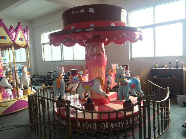 Buy cheap Colorful Carousel Horse Ride Metal Fiberglass Material Fairy World 6 Seats from wholesalers
