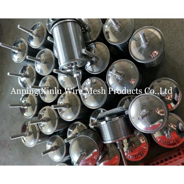 Double Flow Johnson Wedge Wire Hastelloy C Filter Nozzle 300PSI With Screw M10