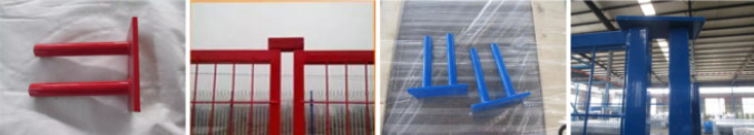 PVC Coated Temporary Fence Panels 5.0mm Wire Diameter Heat Treated