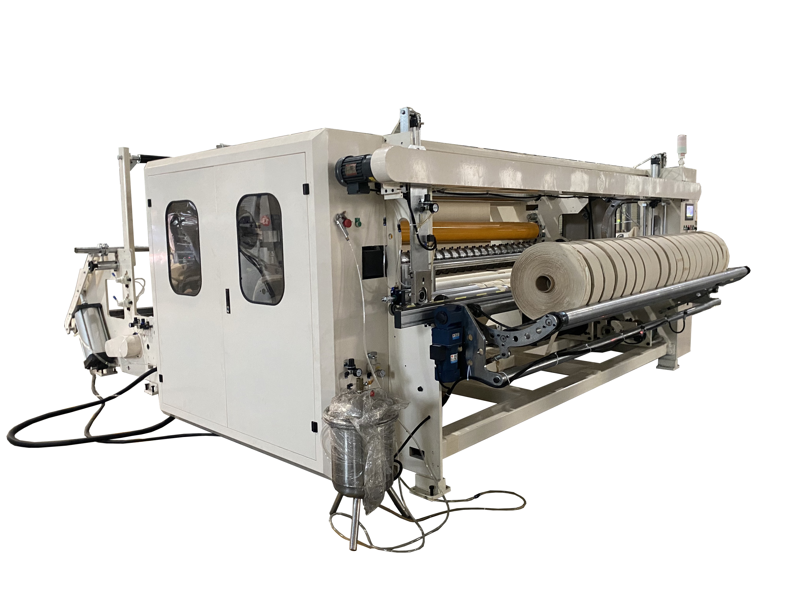 Fully Automatic Jumbo Maxi Roll Paper Slitting And Rewinding Machine In High Demand