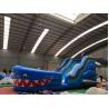 Buy cheap Blue Shark Blow Up Slippery Slide Inflatable Lawn Water Slide For Kids And Adults from wholesalers