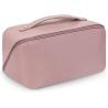 Buy cheap Shockproof Leather Double Layer Makeup Bag Clear Cosmetic Bag With Zipper from wholesalers