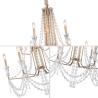 Buy cheap Wrought iron lighting two tier crystal chandelier (WH-CI-38) from wholesalers