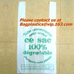 Top quality discount pet cat packaging gusset t shirt bag, poop dog bags, cat