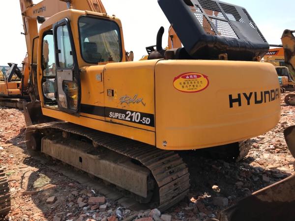 Buy cheap Hyundai R210-5D Used Excavator Machine 125Kw Power 2008 Year Yellow Color from wholesalers