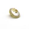 Buy cheap Alloy Plated Gold Oval Cufflinks , White Pearl Cufflinks For Shirt ODM from wholesalers