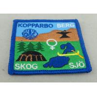 Buy cheap Garments Custom Embroidery Patches Cap Labels Velcro Merrowed Sew On product