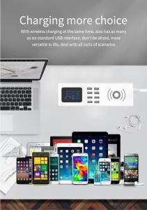 Wholesale WIRELESS CHARGING USB SOCKET New design wireless charging sliding desktop socket /Sliding electric tabletop socket from china suppliers