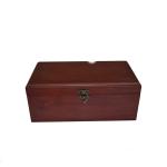 Customized Luxury Solid Wooden Wine Packaging 9mm Thickness 34.5x17x9cm